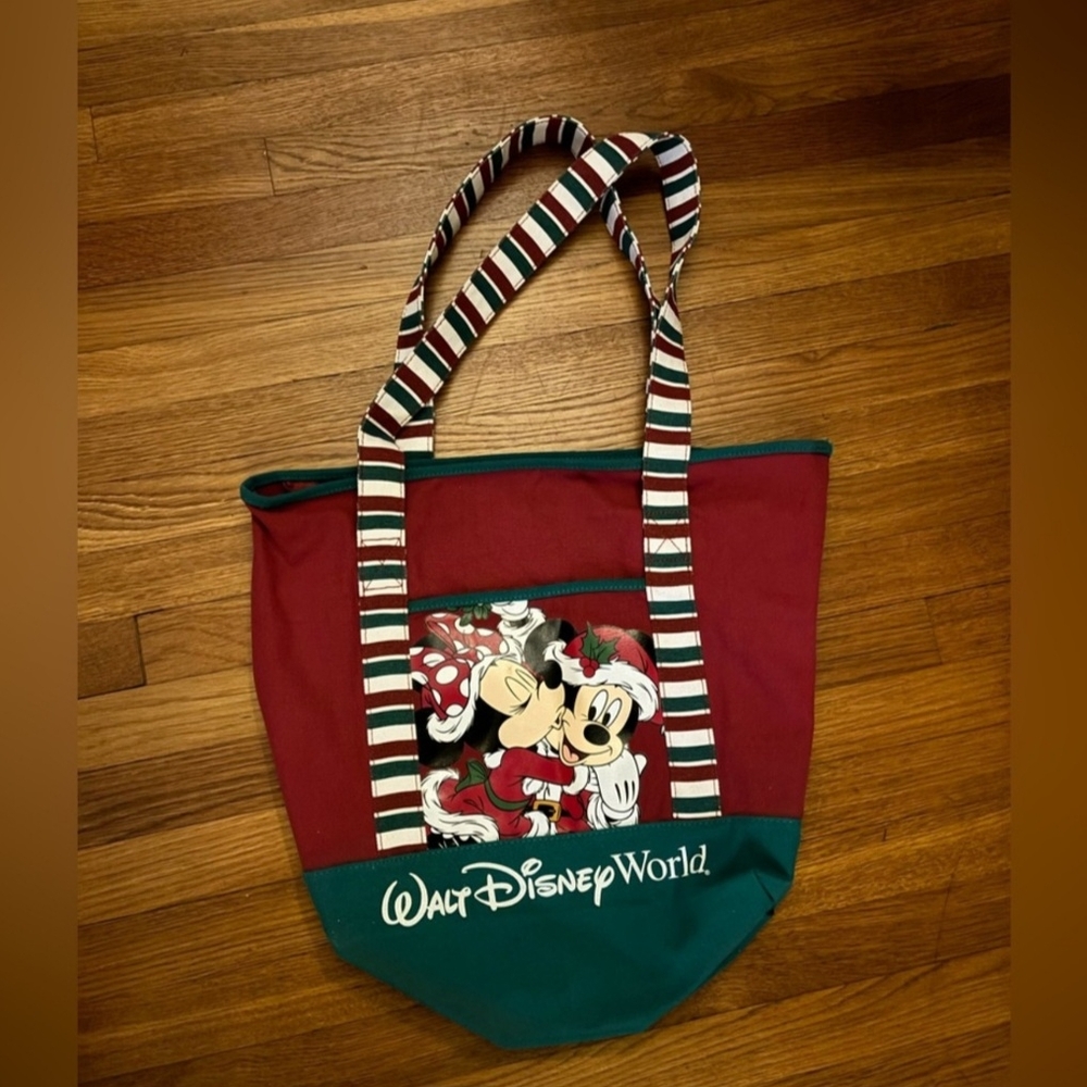 Disney World Red and Green Tote Bag